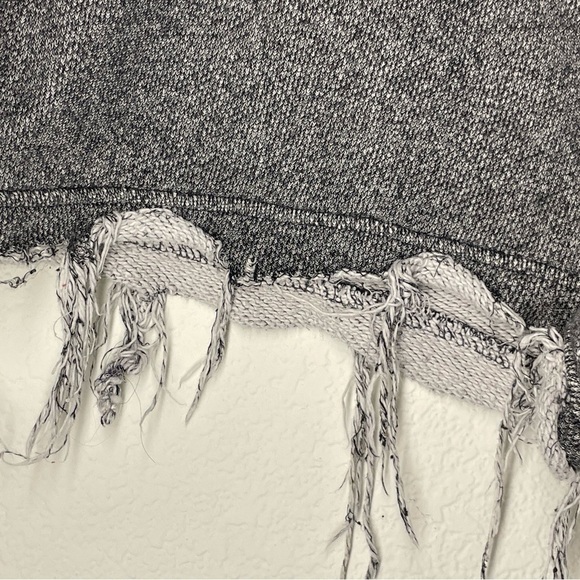 Alexander Wang shorts unisex sz Medium frayed sweatpants material gray - Picture 3 of 8